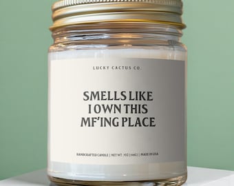 New Homeowner Gift, Housewarming Candle, Closing Day Gift, Funny New House, Condo Owner, Closing Gift for House, House Warming Gift - LC023