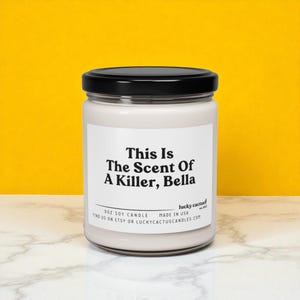 This Is The Scent of a Killer Bella Candle, Edward Cullen, Bella Swan, Vampire Gifts, Bookish Gift, Book Lover Gift