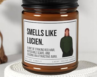 Lucien Acotar Candle, Acotar fan gift, acomaf, A court of thorns and roses merch, Velaris Candle, Book Lover Candle, Literary Book Candle