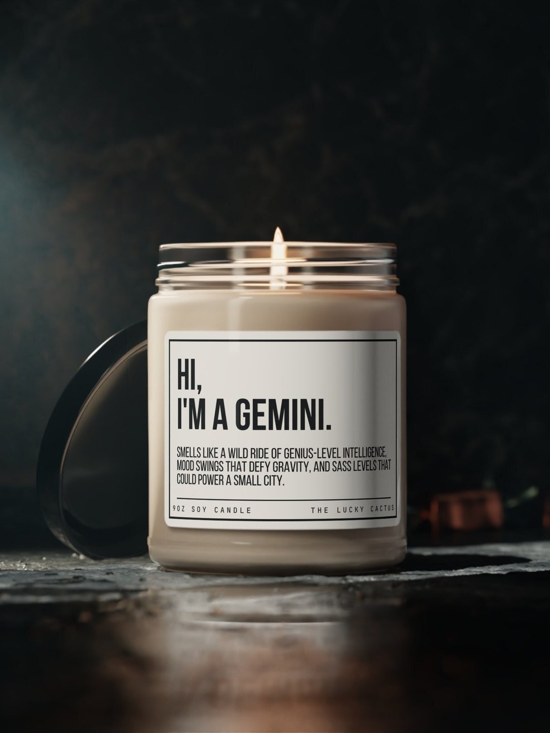 Funny Gemini Candle, Gemini Birthday Gift, Gemini Star Sign Candle, BFF
