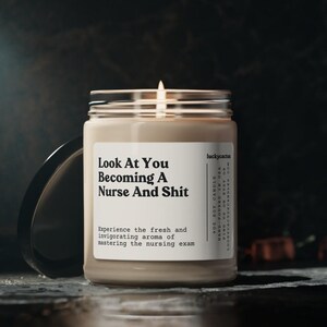 Becoming a Nurse Candle, New Nurse Gift, Nurses Week, Nursing School, Nurse Grad, Nurse Life, Gift for Nurse, 9oz Soy Candle