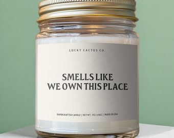 New Homeowner Housewarming Candle, Realtor Closing Day Gift, Funny First Time Home Owner Gift - LC034
