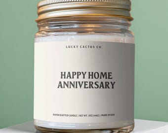 Happy Home Anniversary, Realtor Gift, Housewarming Gift, New Home, Anniversary Gifts, One Year Anniversary, Closing Gift, Realtor Branding