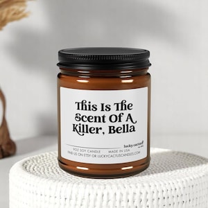 This Is The Scent of a Killer Bella Candle, Edward Cullen, Bella Swan, Vampire Gifts, Bookish Gift, Book Lover Gift