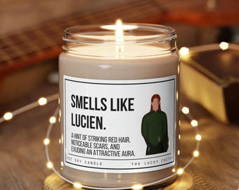 Lucien Acotar Candle, Acotar fan gift, acomaf, A court of thorns and roses merch, Velaris Candle, Book Lover Candle, Literary Book Candle