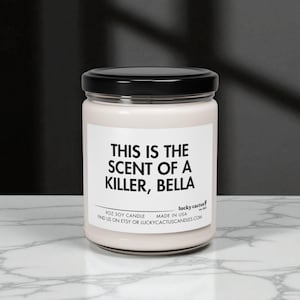 This Is The Scent of a Killer Bella Candle, Edward Cullen, Bella Swan, Vampire Gifts, Bookish Gift, Book Lover Gift