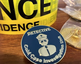 Enamel Detective Badge