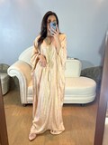 Jawhara Dress embroidery braid Original gold product logo