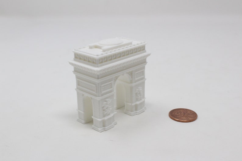 Arc De Triomphe Replica Miniature Building Etsy