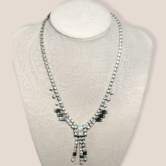 Vintage Kramer Signed 1920's Rhinestone Necklace … - image 5