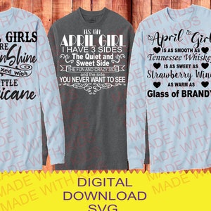 APRIL BIRTHDAY SVG April Birthday Tshirt Design