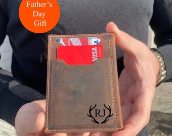 Engraved Dad Gift, Men's Wallet, Custom Monogrammed Wallet, Personalized Wallet, Engraved Wallet, Gift For Him, Groomsman Gift