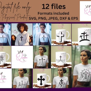 Cross Bundle SVG, Clipart, Png, Jpeg files, Easter SVG