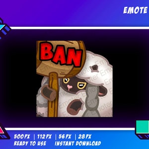 Twitch Pokemon Emote - Wooloo - Ban - Sword/Shield pokemon - Kawaii - Digital art