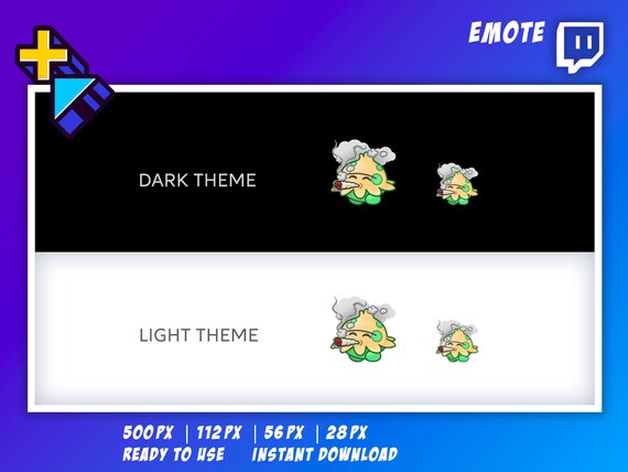 Twitch Emote - Fumer du shroomish - Pokmon carlate violet - Kawaii - Art  numrique - Etsy France