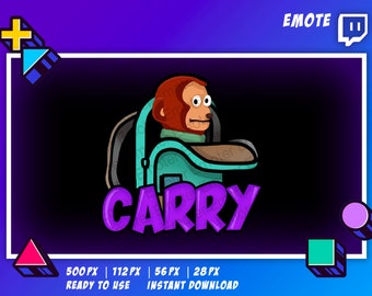 Twitch Emote - Carry - Awkward - Funny - Digital art