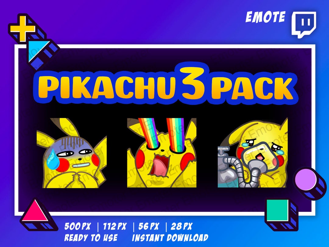 Twitch Pokemon Emote - Pikachu Emotes Pack - Scarlet Violet Pokemon ...