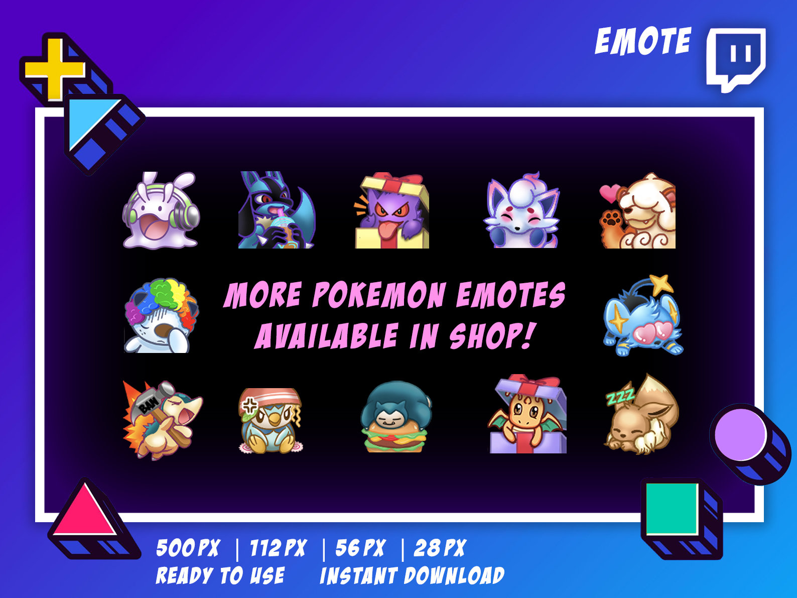 ArtStation - Twitch emotes pokemon onix love