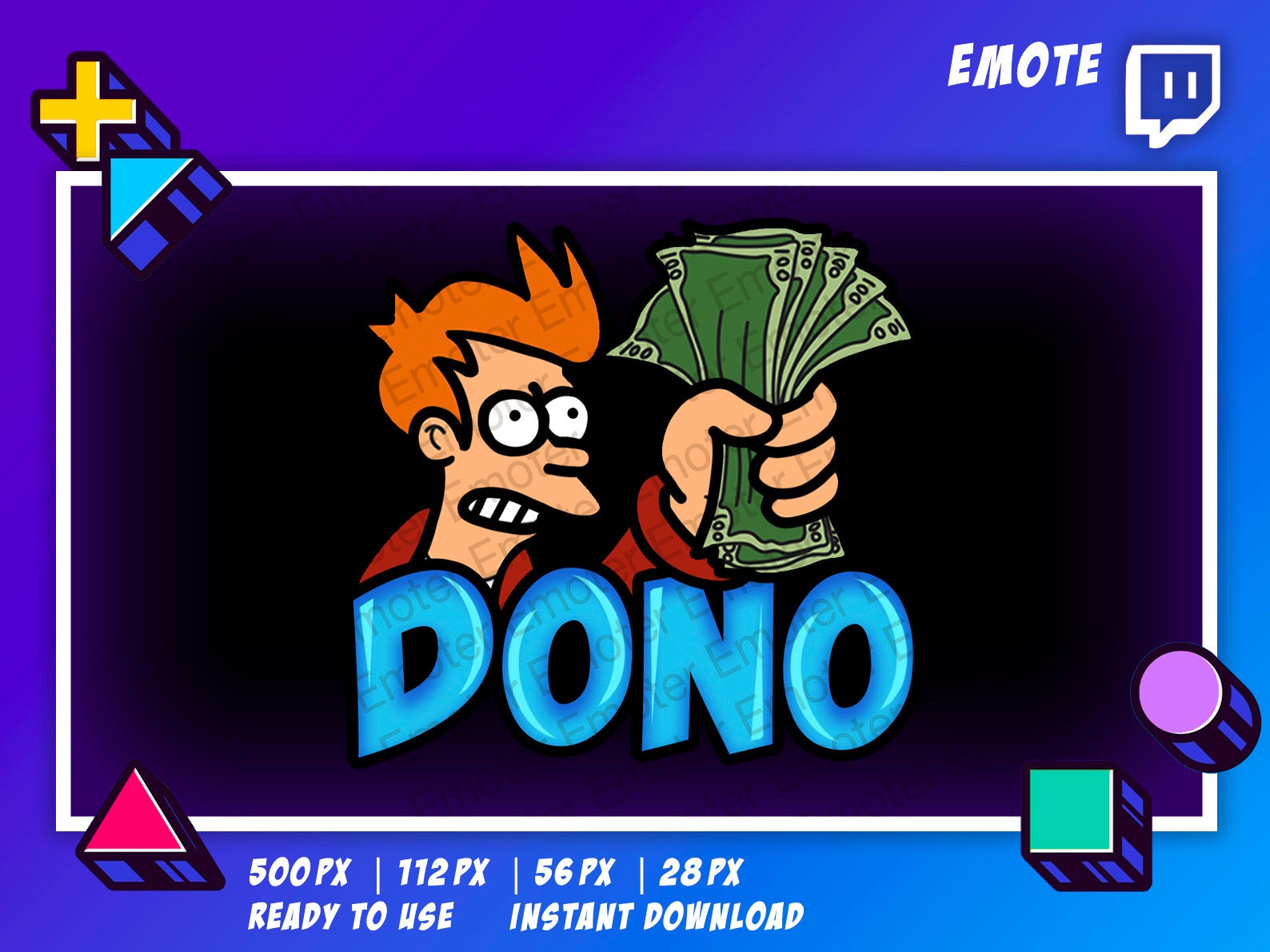 Twitch Emote - Dono - Shut up and Take My Money - Digital Art - Etsy