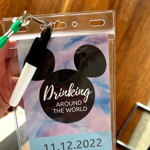 CUSTOM Drink Around the World Passport, Printable Epcot Drink Passport ...
