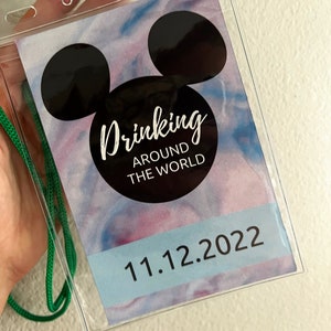 CUSTOM Drink Around the World Passport, Printable Epcot Drink Passport - Mickey 2024