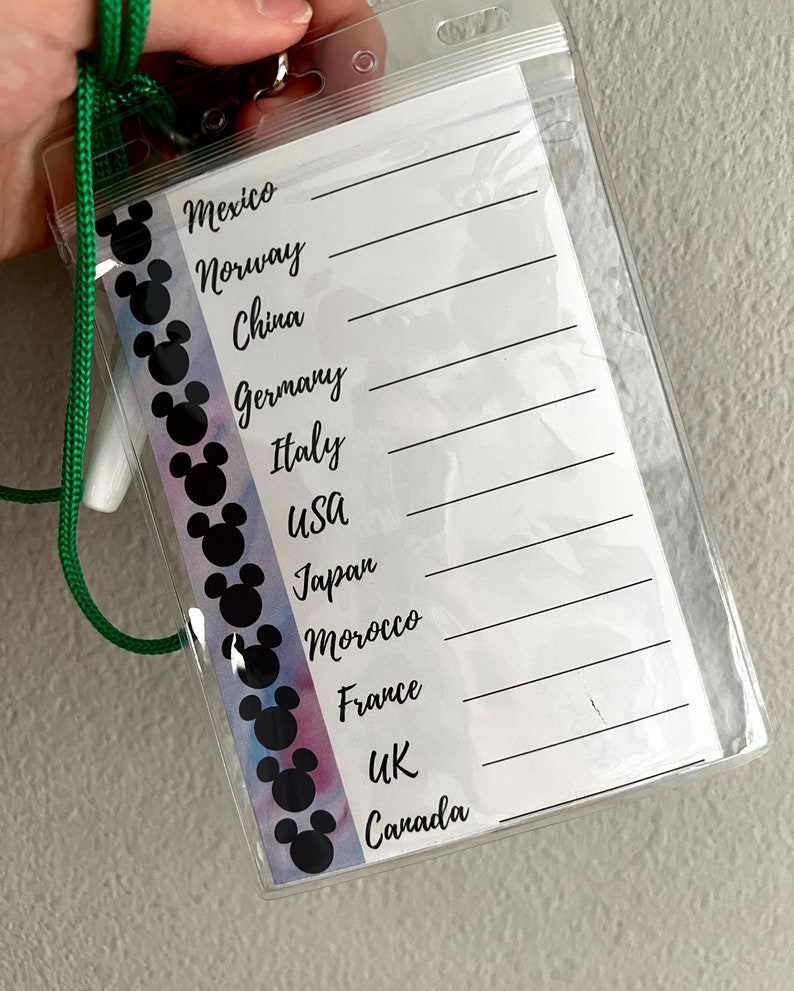 CUSTOM Drink Around the World Passport Printable Epcot Drink Etsy