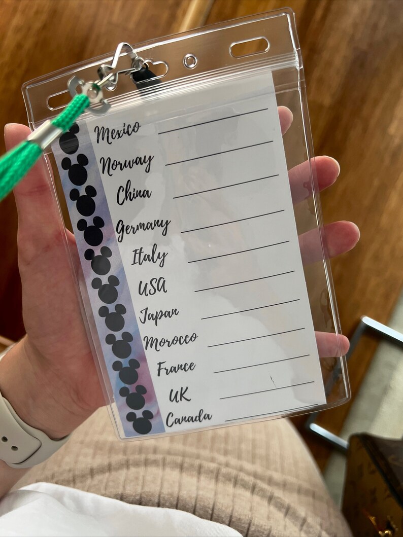 CUSTOM Drink Around the World Passport Printable Epcot Drink Etsy