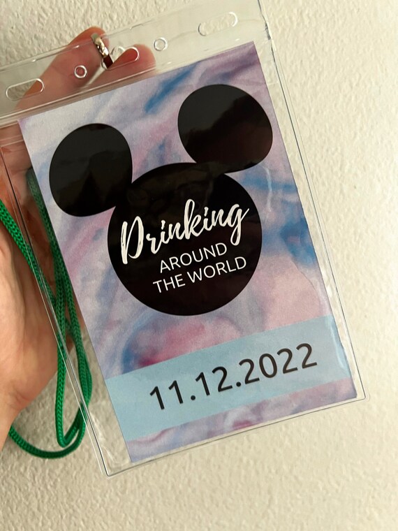 CUSTOM Drink Around the World Passport Printable Epcot Drink - Etsy