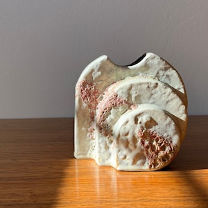 SCHÄFFENACKER VASE FATLAVA vintage ceramic, germany studio ceramic, art pottery, 1960s handmade