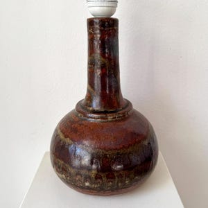 TROMBORG TABLE LAMP ceramic lampfoot / table lamp, danish vintage 1960s