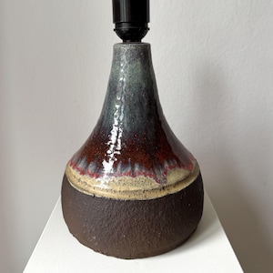 TROMBORG TABLE LAMP ceramic lampfoot / table lamp, danish vintage 1960s