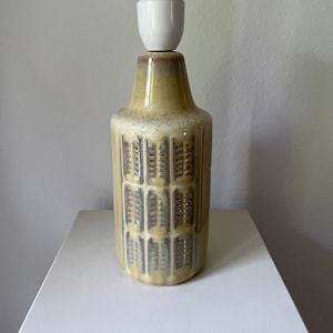 EINAR JOHANSEN SØHOLM stentøj danish, vintage, ceramic table lamp/lamp foot, handmade 1960s