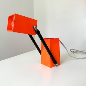 Orange LAMPETIT LOUIS POULSEN table lamp, Bent Gantzel Boysen denmark, vintage 1970s