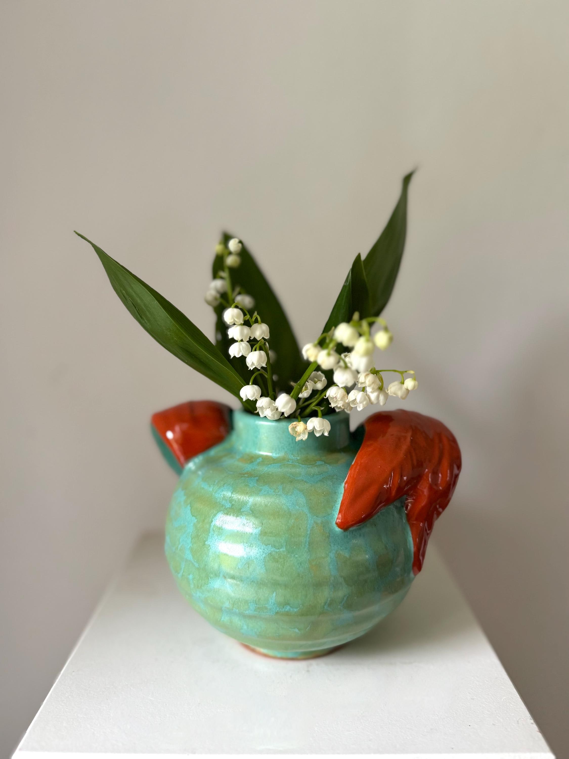 Upsala Ekeby VASE, Anna Lisa Thomson, Vintage Swedish, Handmade