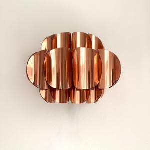 Werner Schou, Coronell Electro, danish wall sconce, wall lamp, copper, midcentury modern, design, 70s