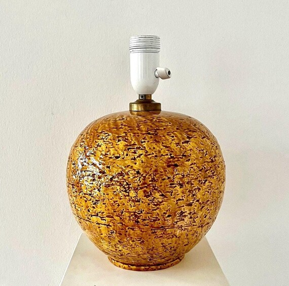 GUNNAR NYLUND RÖRSTRAND Sweden, Chamotte, Lampfoot, Table Lamp