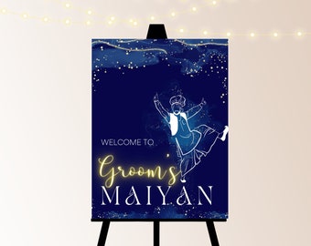 Maiyan Sign - Sikh Indian Wedding Sign - Digital File