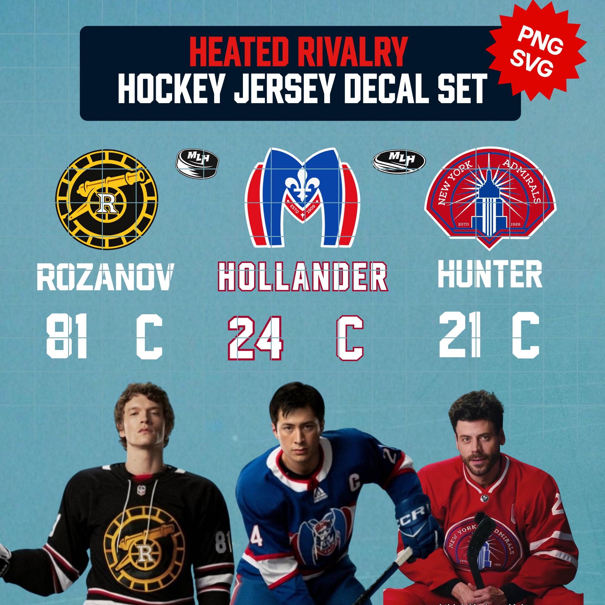 Heated Rivalry Jersey Decals | Digital Download | SVG PNG | Ilya
