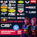 Red Bull 2025 Formula 1 Logo Decals for Red Bull Racer Suit - SVG and PNGs - Instant Download Files