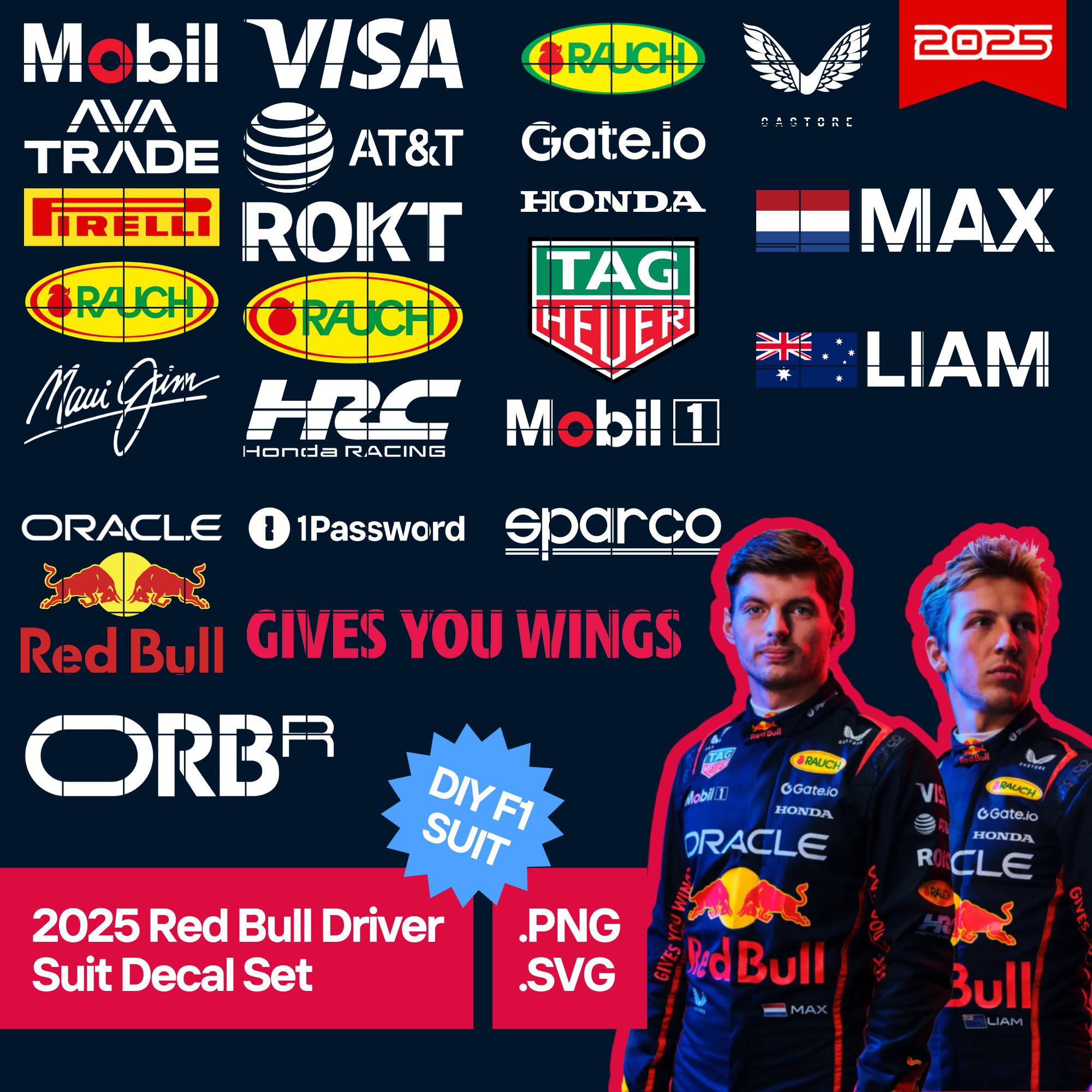 F1 レッドブル ビックリマン風シールセット redbull ネックストラップ