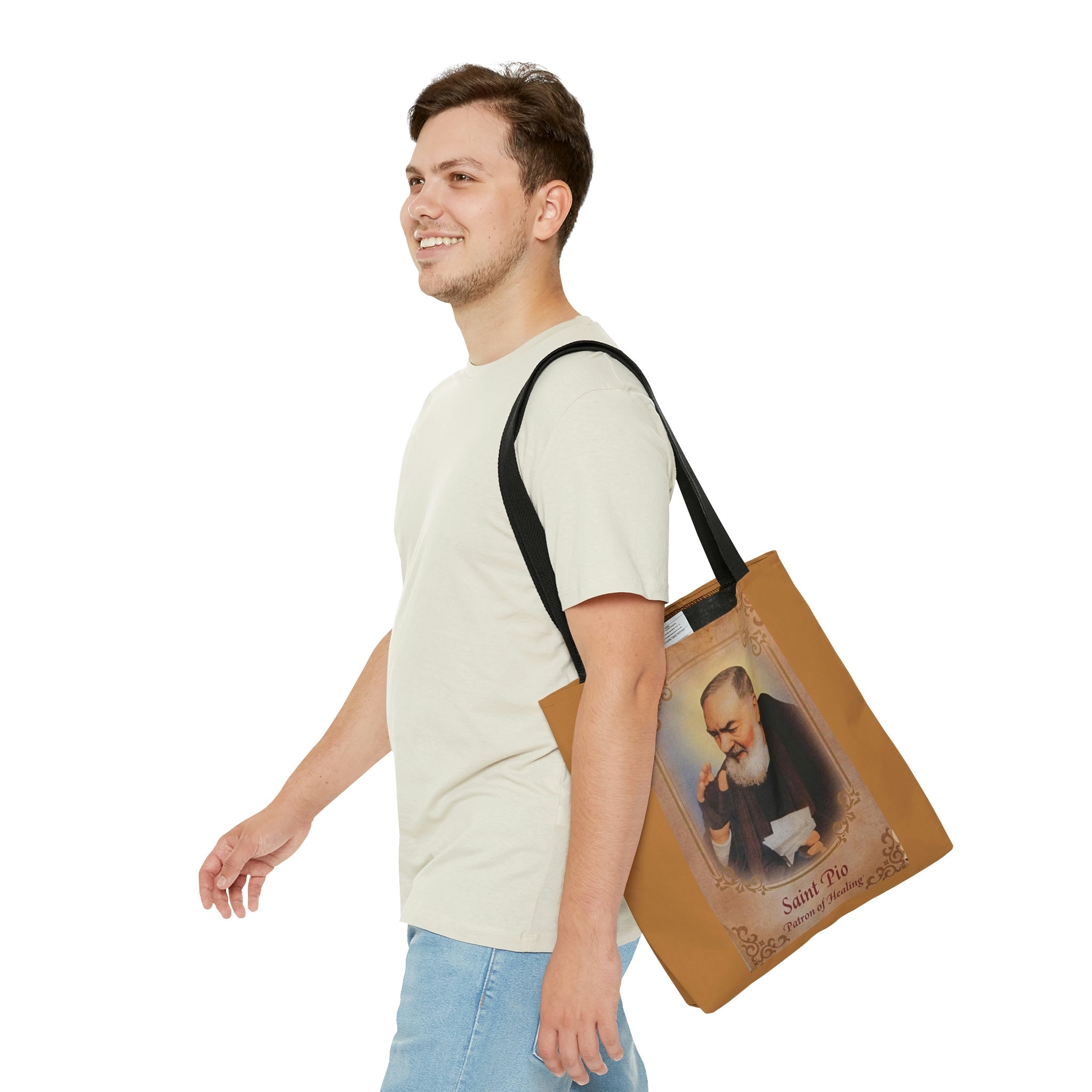 Padre Pio Tote Bag - Etsy