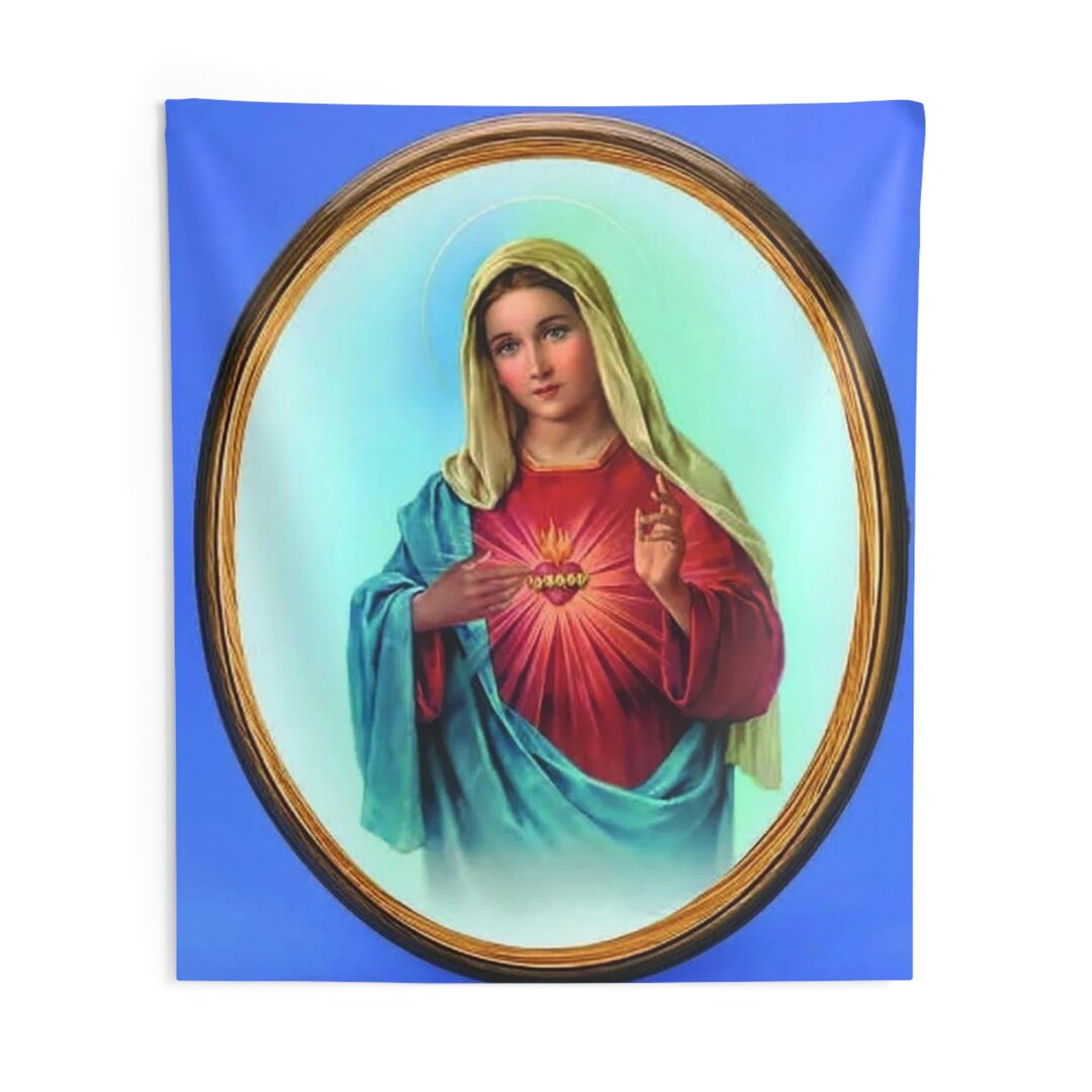 Blessed Virgin Mary Indoor Wall Tapestries - Etsy