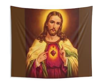 Heilig Hart van Jezus Wandtapijten voor binnen