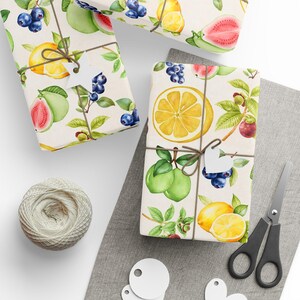 Vintage Style Fruits Wrapping Paper