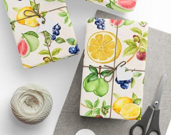 Vintage Style Fruits Wrapping Paper