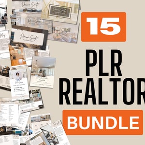 Resell Rights Real Estate PLR Bundle, Plr Realtor, Plr Real Estate Templates, Sell Digital Products On Etsy