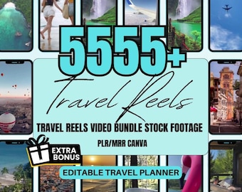 Luxury Travel Reels | 5500+ Faceless Videos (MRR & PLR)