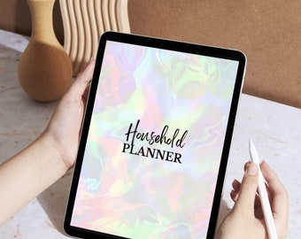 Printable Household Planner: Budget Template, Life Organizer (PDF with Resell Rights)