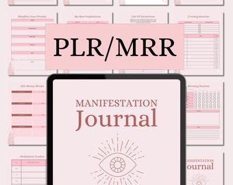 PLR Manifestation Journal: Resell Rights Printable Planner (US Letter)