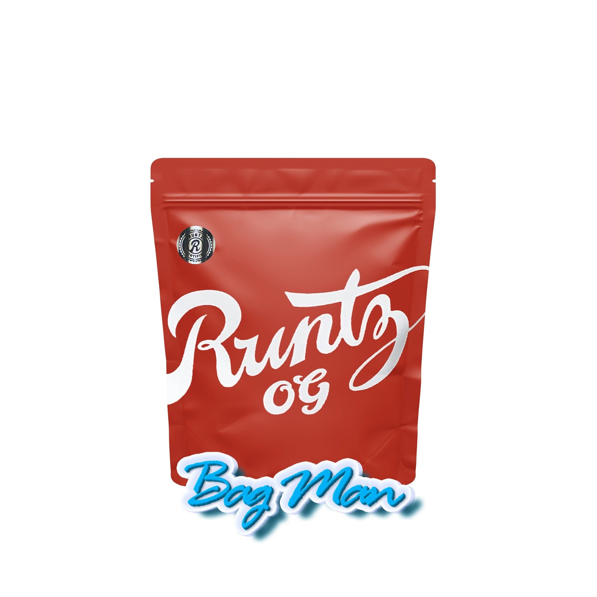 25 pk White Runtz 3.5 Smell Proof Bags 